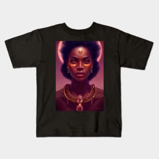 African Space Deity Kids T-Shirt